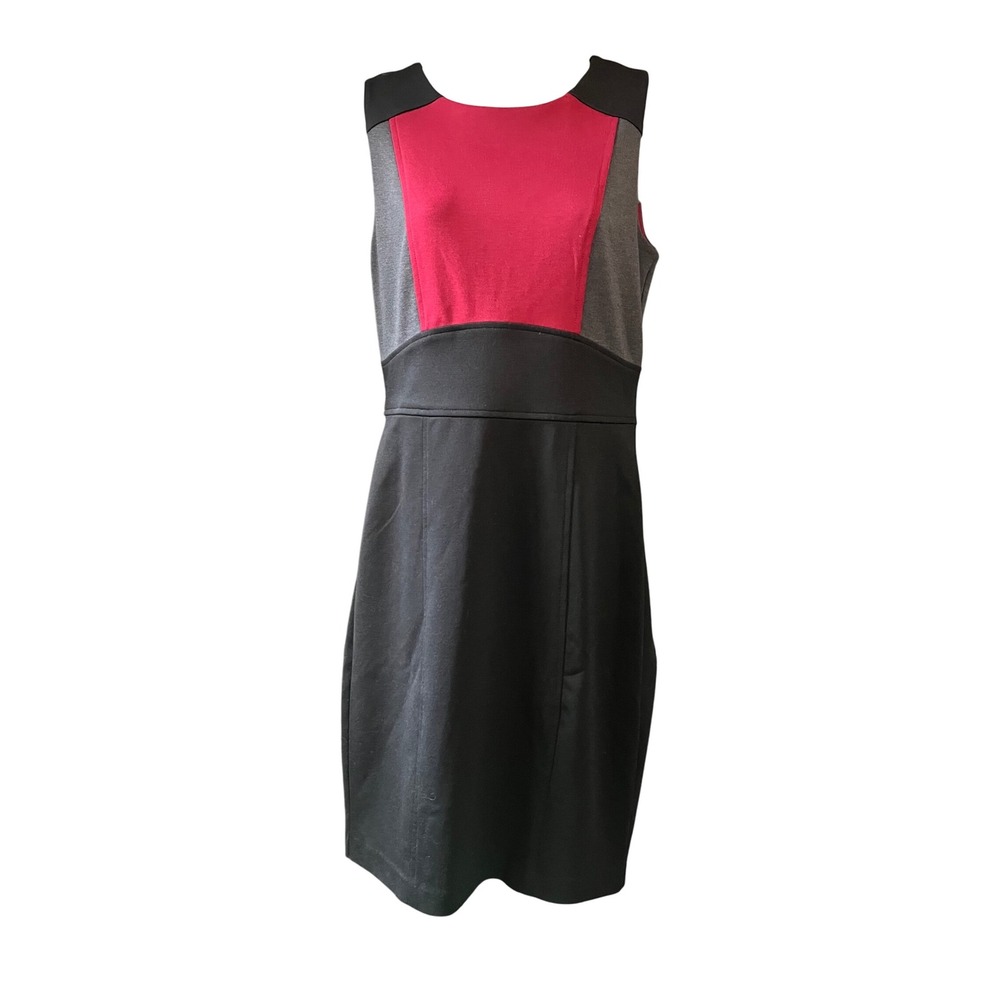 Smart Set Color Block Sleeveless Sheath Dress Career Work Office